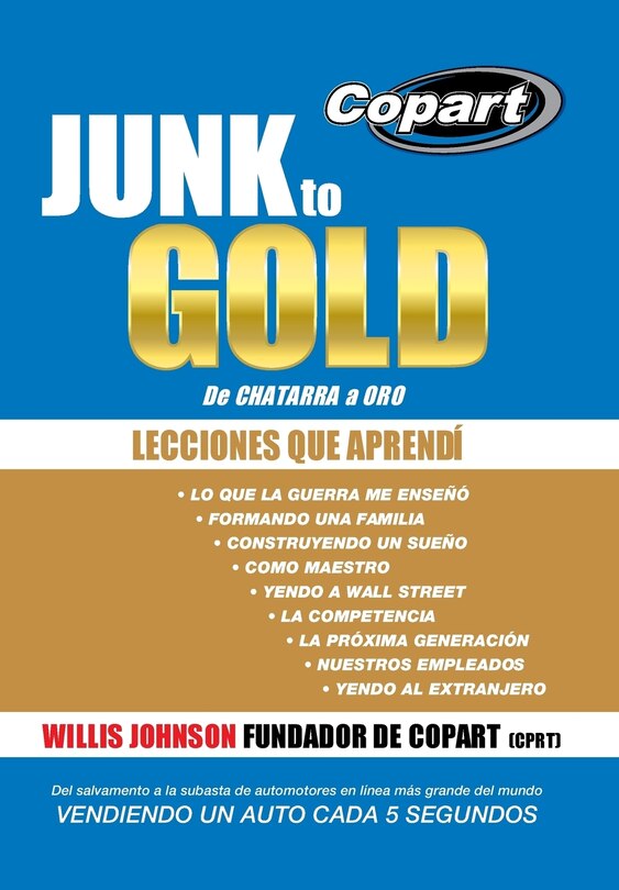 Couverture_Junk to Gold, de Chatarra a Oro
