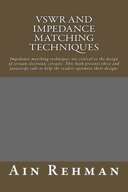 Front cover_VSWR and Impedance matching techniques