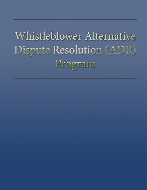 Couverture_Whistleblower Alternative Dispute Resolution (ADR) Program