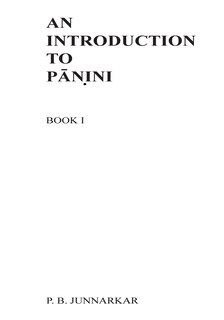 Front cover_An Introduction to Panini