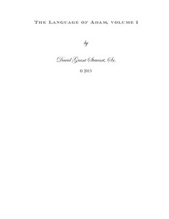Front cover_The Language of Adam, volume 1