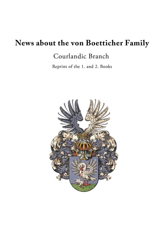 Front cover_News about the von Boetticher Family