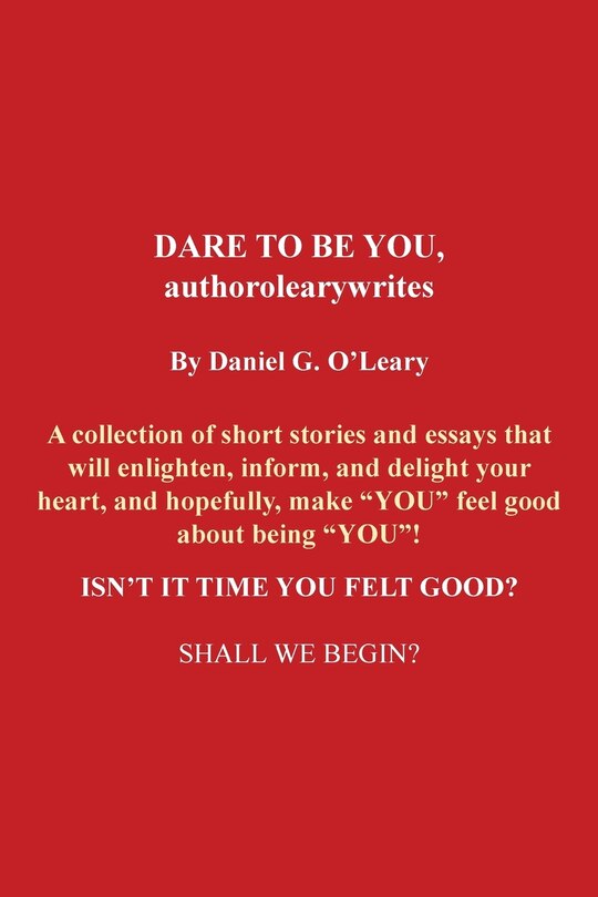 Couverture_Dare to Be You, Authorolearywrites