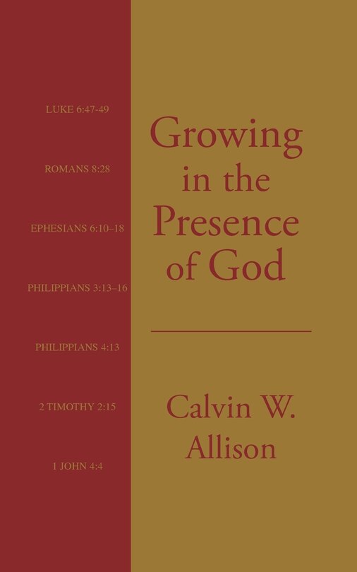 Front cover_Growing in the Presence of God