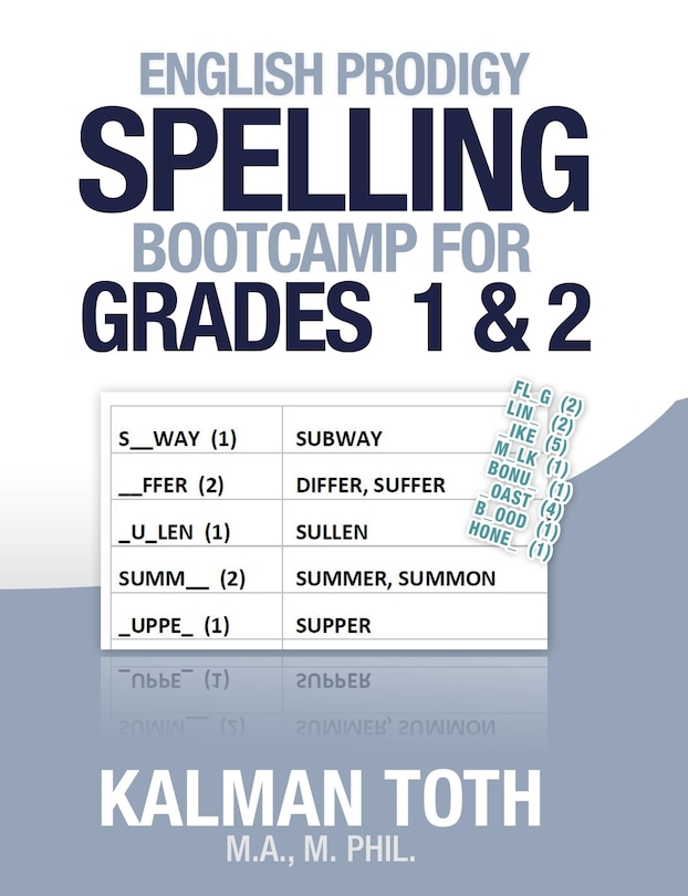 Front cover_English Prodigy Spelling Bootcamp For Grades 1 & 2
