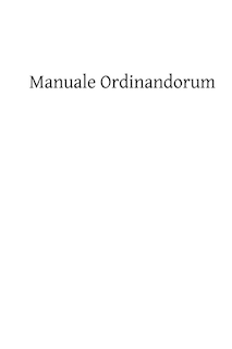 Front cover_Manuale Ordinandorum