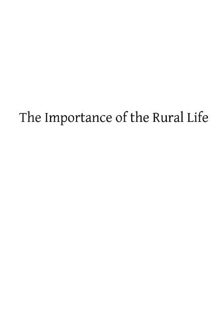 Front cover_The Importance of the Rural Life