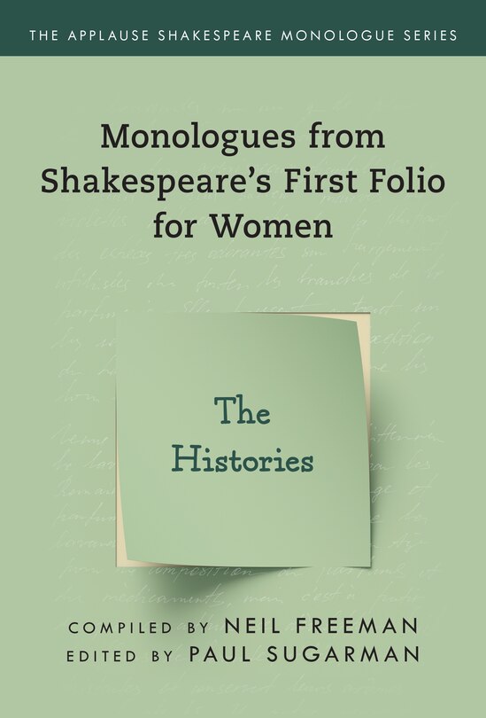 Front cover_Monologues from Shakespeare’s First Folio for Women