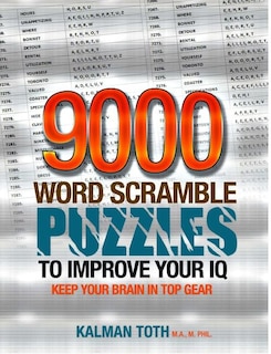 Front cover_9000 Word Scramble Puzzles to Improve Your IQ