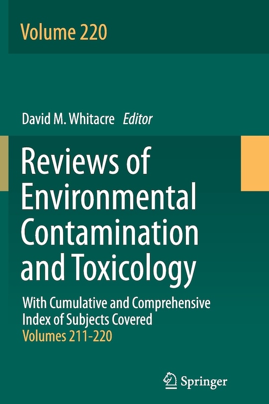 Front cover_Reviews Of Environmental Contamination And Toxicology