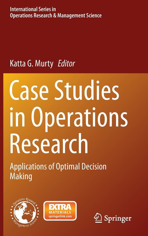 Front cover_Case Studies in Operations Research