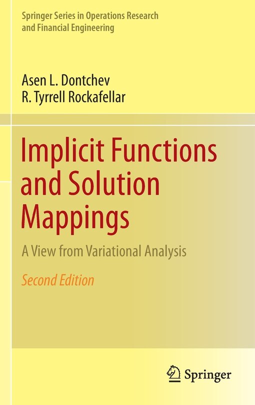 Couverture_Implicit Functions and Solution Mappings