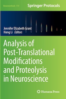 Front cover_Analysis Of Post-translational Modifications And Proteolysis In Neuroscience