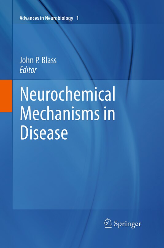 Couverture_Neurochemical Mechanisms In Disease