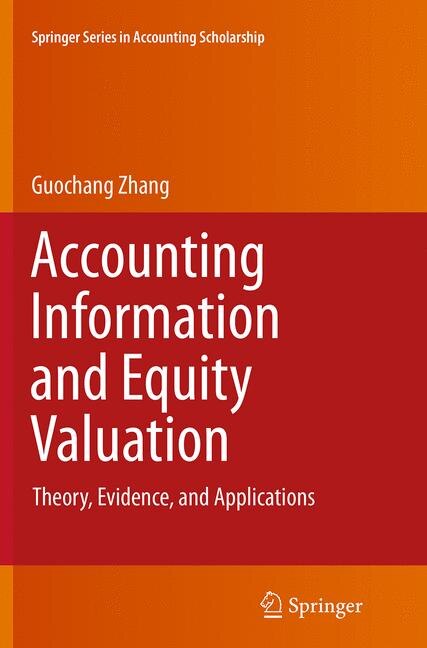 Front cover_Accounting Information And Equity Valuation