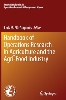 Couverture_Handbook Of Operations Research In Agriculture And The Agri-food Industry
