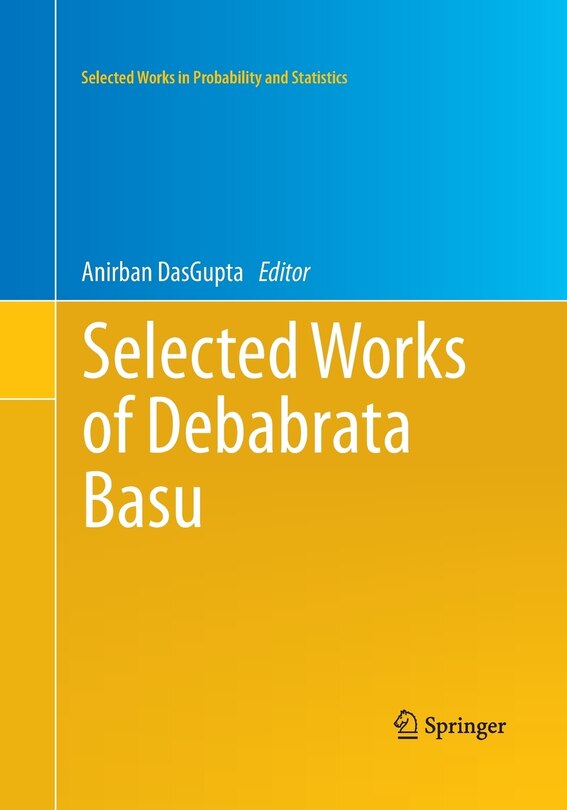 Front cover_Selected Works Of Debabrata Basu