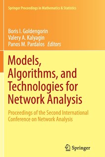 Front cover_Models, Algorithms, And Technologies For Network Analysis