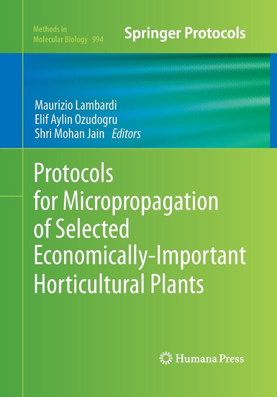 Couverture_Protocols For Micropropagation Of Selected Economically-important Horticultural Plants
