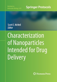 Couverture_Characterization Of Nanoparticles Intended For Drug Delivery
