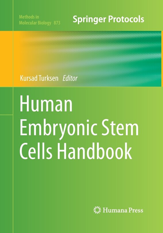Front cover_Human Embryonic Stem Cells Handbook