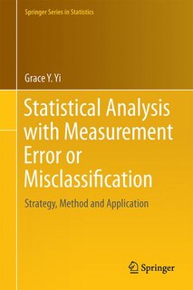 Couverture_Statistical Analysis With Measurement Error Or Misclassification