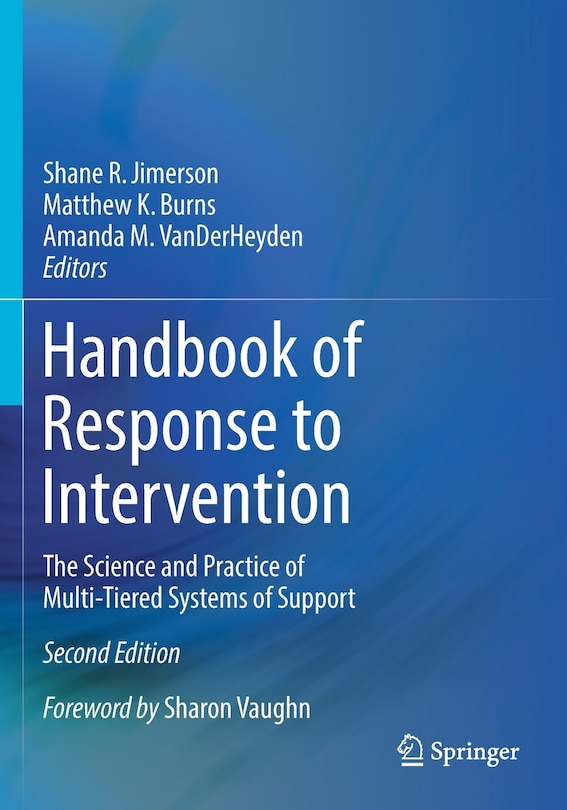 Front cover_Handbook Of Response To Intervention