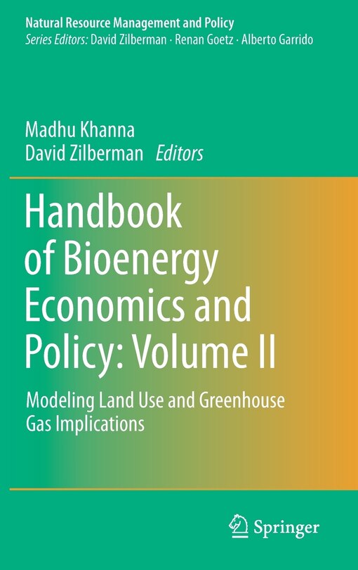 Front cover_Handbook Of Bioenergy Economics And Policy