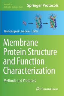 Couverture_Membrane Protein Structure And Function Characterization