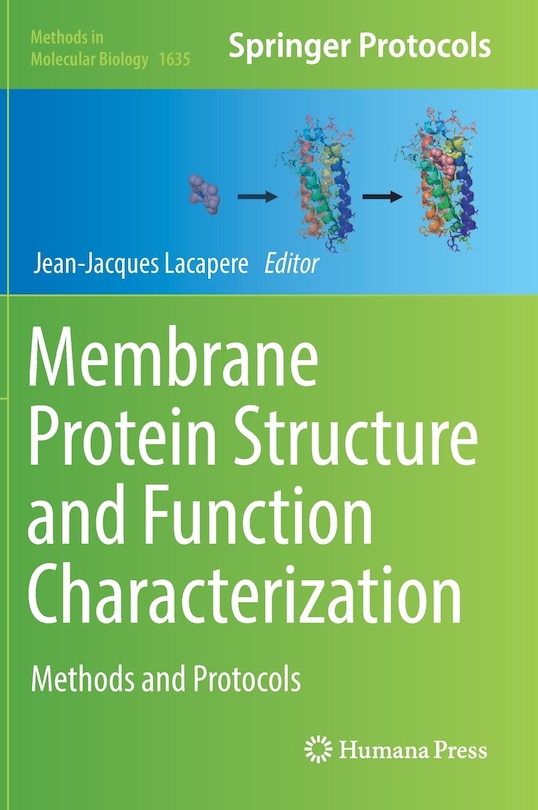 Couverture_Membrane Protein Structure And Function Characterization