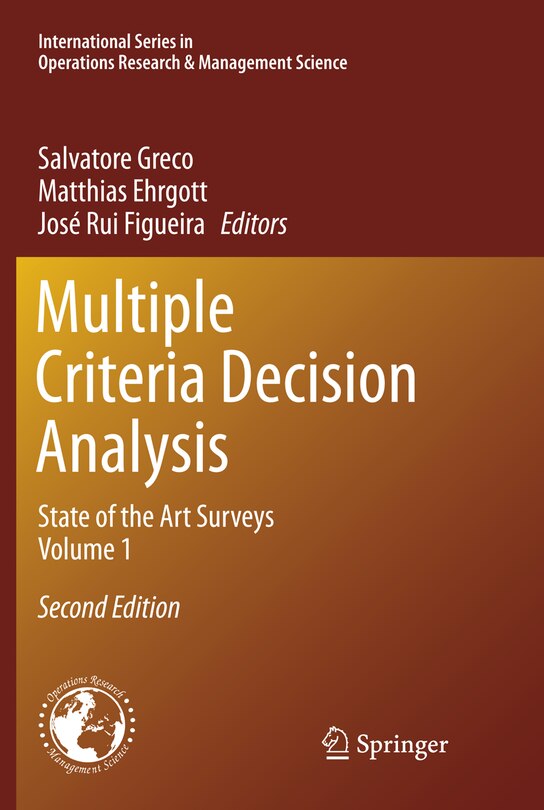 Couverture_Multiple Criteria Decision Analysis