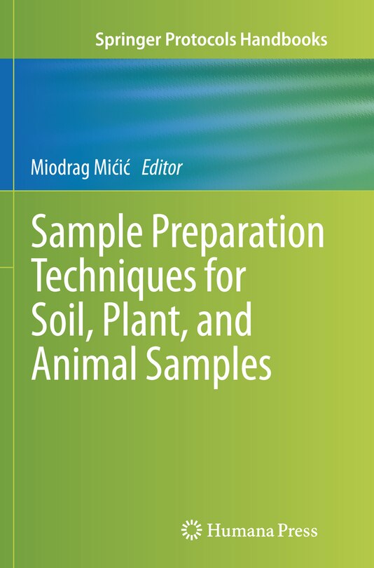 Front cover_Sample Preparation Techniques For Soil, Plant, And Animal Samples