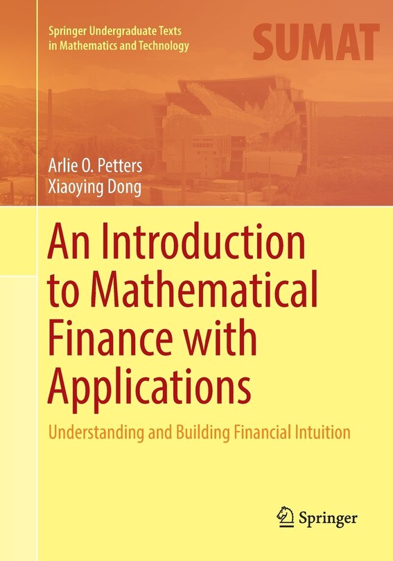 Front cover_An Introduction To Mathematical Finance With Applications