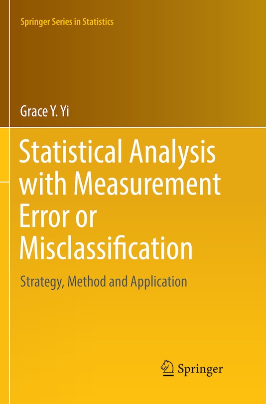 Front cover_Statistical Analysis with Measurement Error or Misclassification