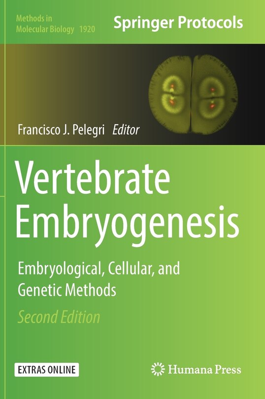 Front cover_Vertebrate Embryogenesis