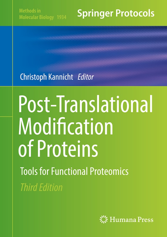 Couverture_Post-translational Modification Of Proteins