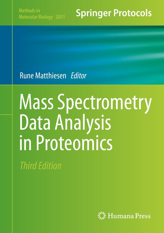 Couverture_Mass Spectrometry Data Analysis In Proteomics