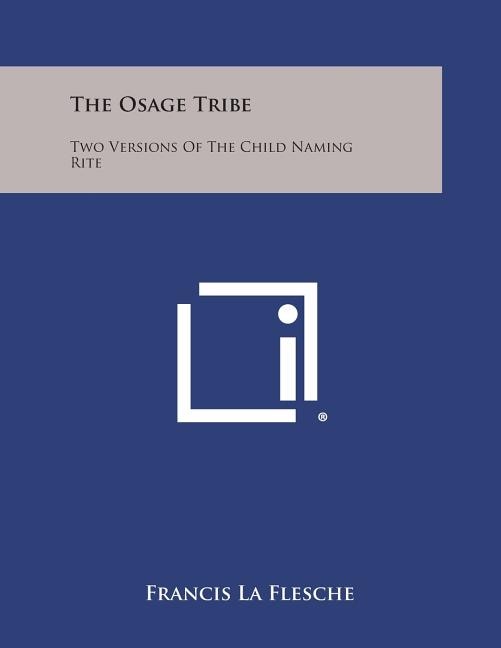 Front cover_The Osage Tribe