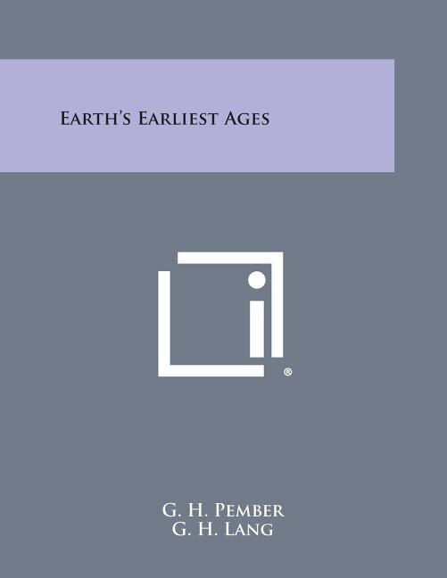 Front cover_Earth's Earliest Ages