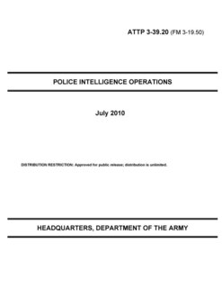 Front cover_Police Intelligence Operations