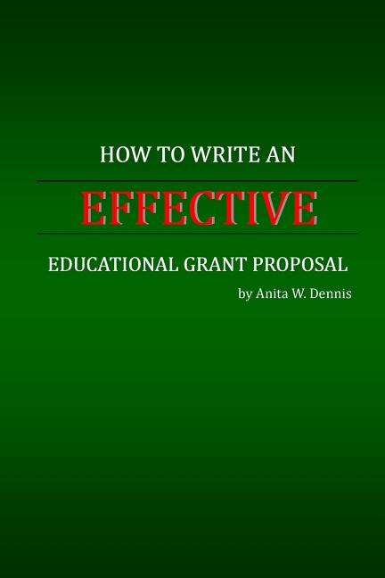Couverture_How to Write an Effective Educational Grant Proposal