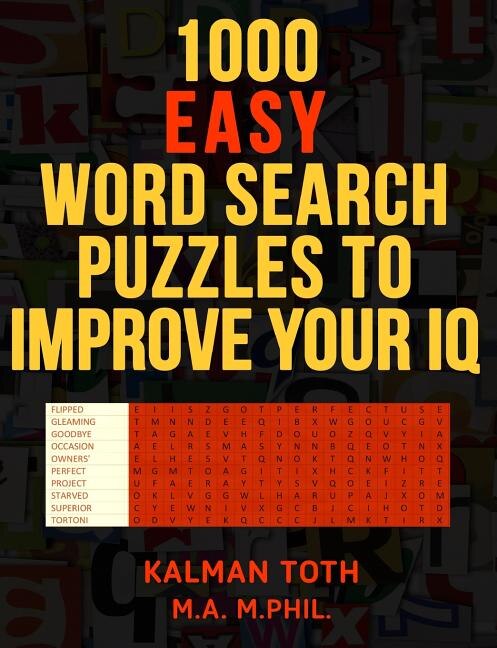 Front cover_1000 Easy Word Search Puzzles to Improve Your IQ