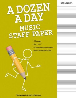 Front cover_A Dozen a Day - Music Staff Paper