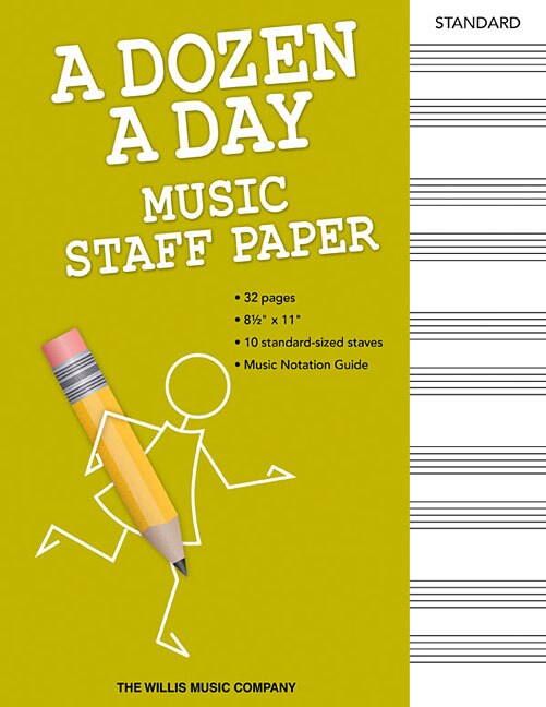 Front cover_A Dozen a Day - Music Staff Paper