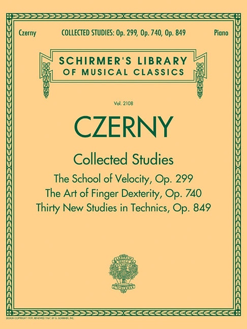 Couverture_Czerny: Collected Studies - Op. 299, Op. 740, Op. 849