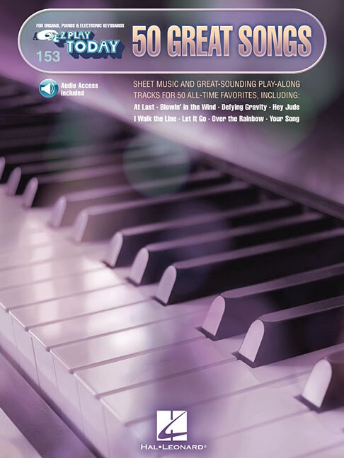 50 Great Songs: E-z Play Today Volume 153 With Play-along Audio Tracks!