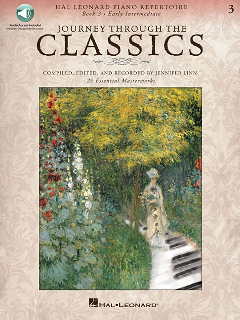 Journey Through The Classics: Book 3 Early Intermediate: Hal Leonard Piano Repertoire Book With Audio Access Included