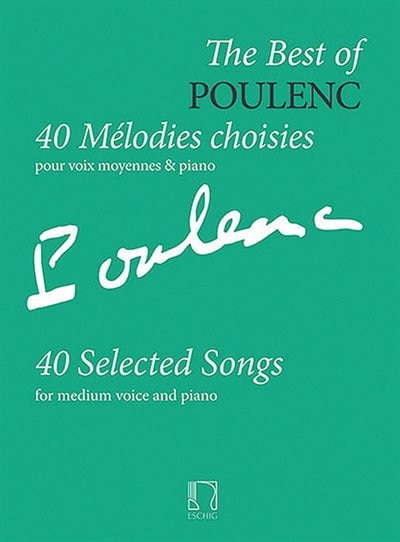 Couverture_The Best Of Poulenc - 40 Selected Songs