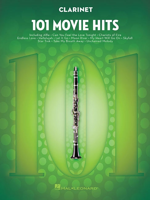 Front cover_101 Movie Hits For Clarinet