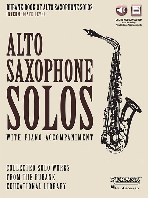 Front cover_Rubank Book of Alto Saxophone Solos - Intermediate Level: Book/Online Audio